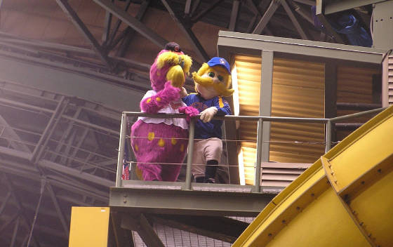 Bernie welcomes Slider to his loft due to snow